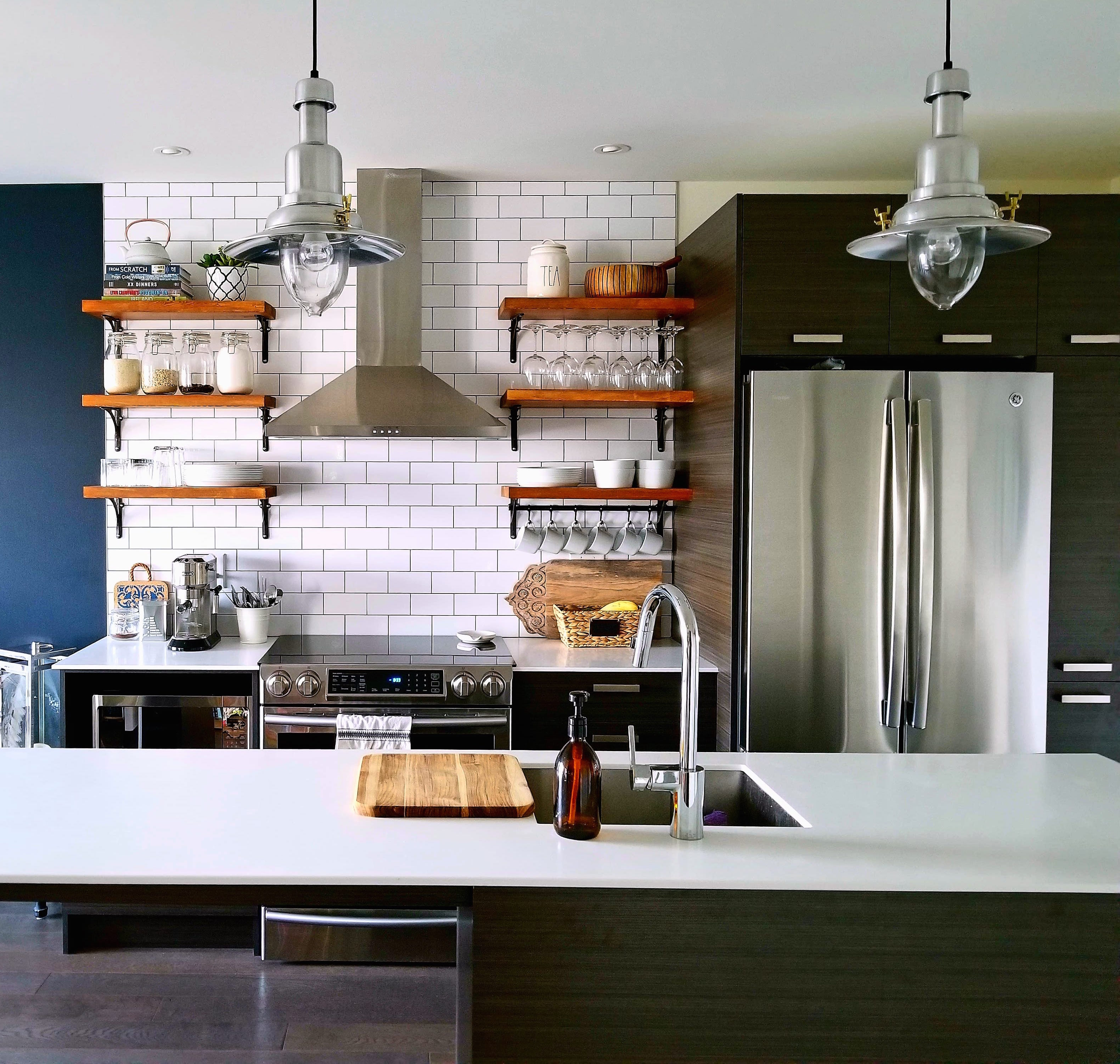Open Kitchen Shelving How To Build And Mount Kitchen Shelves