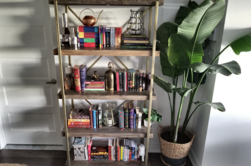 Shelving ideas how to decorate wooden bookshelf