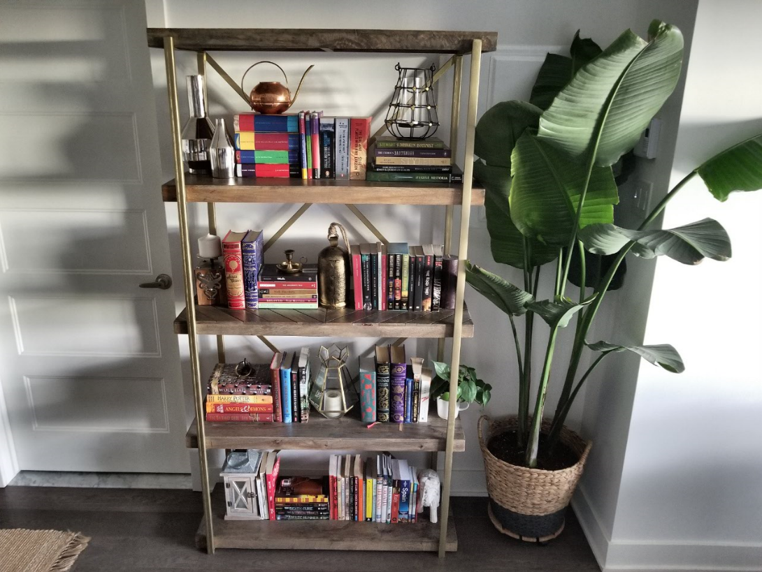 Shelving ideas how to decorate wooden bookshelf