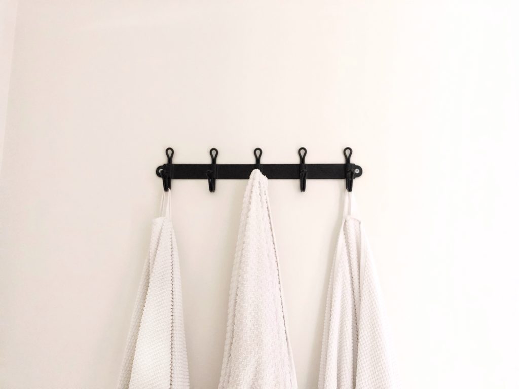 Black matte towel hooks