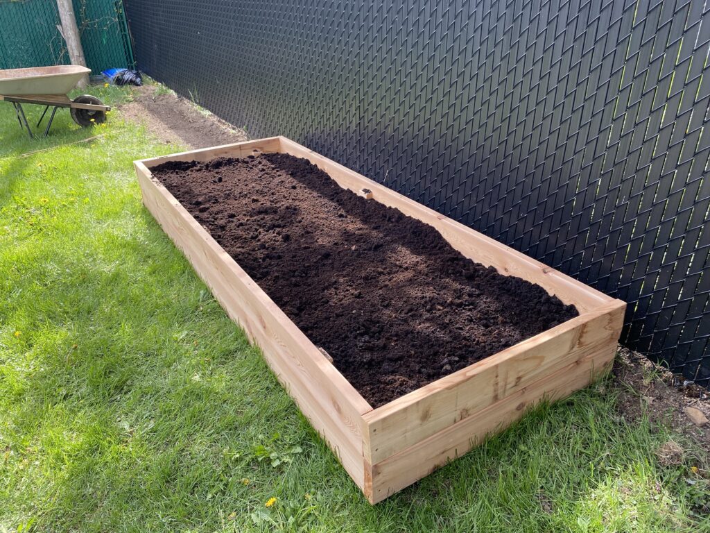 raised garden bed soil